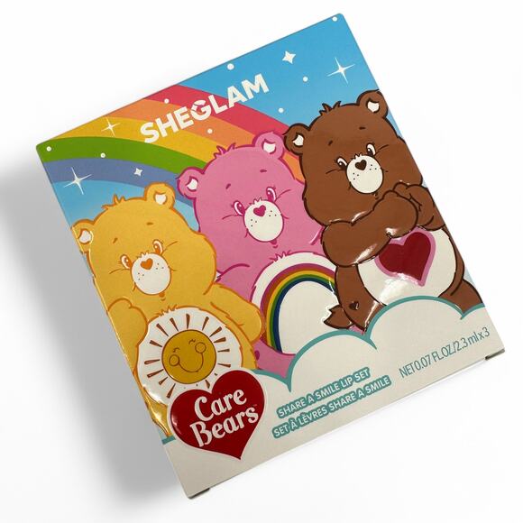 Care Bears x Sheglam Share A Smile Lip Set Matte Lipstick and Lipgloss - Picture 1 of 12